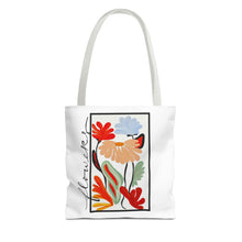 Floral Sketch Tote Bag — Colorful Hand-Drawn Flowers AOP Tote