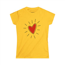 Love Spark Women's Softstyle Tee, Cute Heart Shirt, Valentine's Gift, Casual Wear, Heart T-Shirt, Everyday Comfort