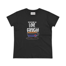 Coffee Lover's Tee: 'This Cup Runs on Love and Cafecito', Coffee Shirt, Gift for Her, Cute Coffee Top, Casual Wear
