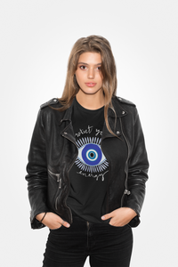Protect Your Energy Evil Eye Women's Softstyle Tee, Motivational T-Shirt, Spiritual Gift, Self-Care Apparel, Evil Eye Shirt, Mindfulness Clothing