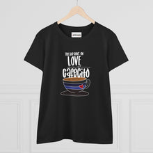 Coffee Lover's Tee: 'This Cup Runs on Love and Cafecito', Coffee Shirt, Gift for Her, Cute Coffee Top, Casual Wear