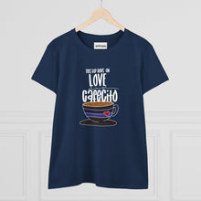 Coffee Lover's Tee: 'This Cup Runs on Love and Cafecito', Coffee Shirt, Gift for Her, Cute Coffee Top, Casual Wear