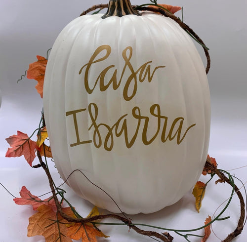 Personalized Pumpkins