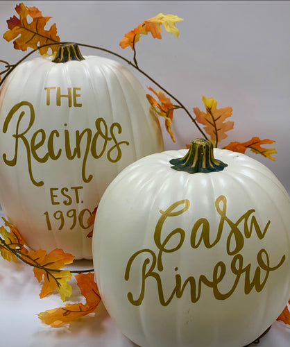 Personalized Pumpkins Small