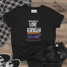 Coffee Lover's Tee: 'This Cup Runs on Love and Cafecito', Coffee Shirt, Gift for Her, Cute Coffee Top, Casual Wear