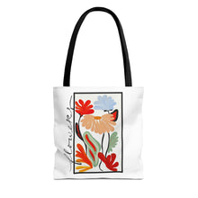Floral Sketch Tote Bag — Colorful Hand-Drawn Flowers AOP Tote