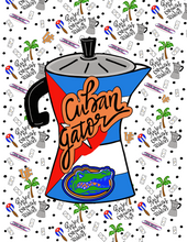 Cuban gator print