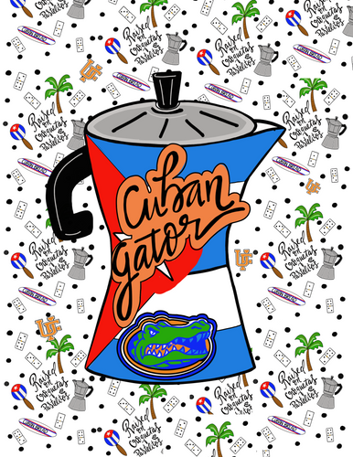 Cuban gator print