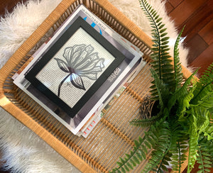 FRAMED ORGANIC FLOWER