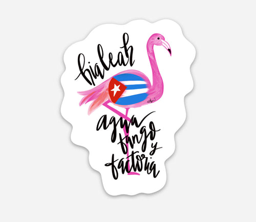 Hialeah Flamingo Sticker